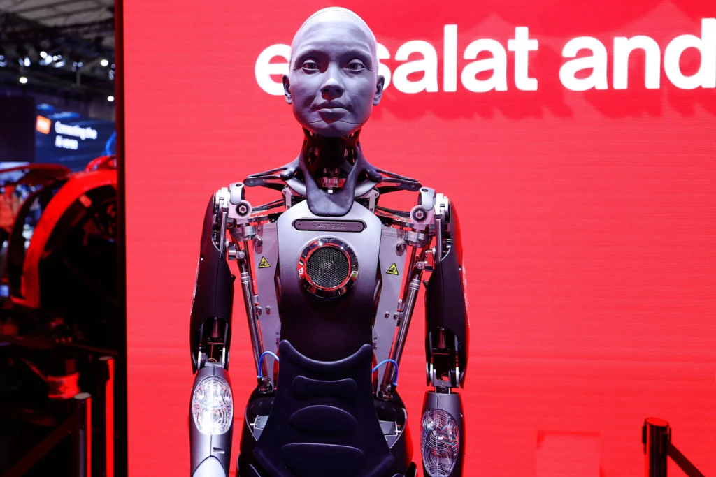 Russian AI Robot Falls On Stage During Debut