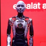 Russian AI Robot Falls On Stage During Debut